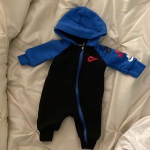 Cutest Nike hooded onesie